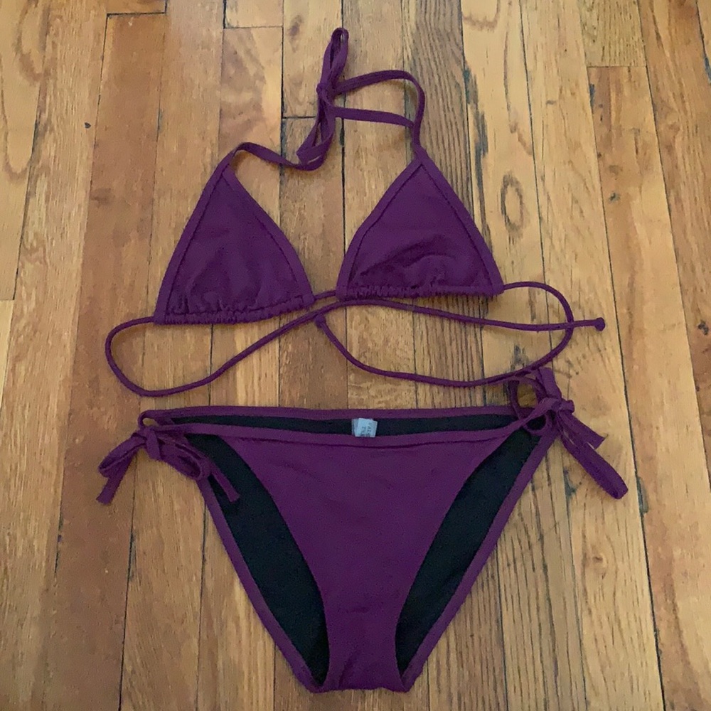 Purple Victoria’s Secret string bikini